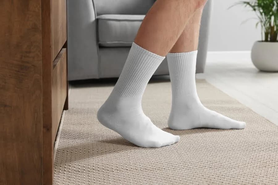 Jak skutecznie wyprać białe skarpetki, by uniknąć zabarwienia